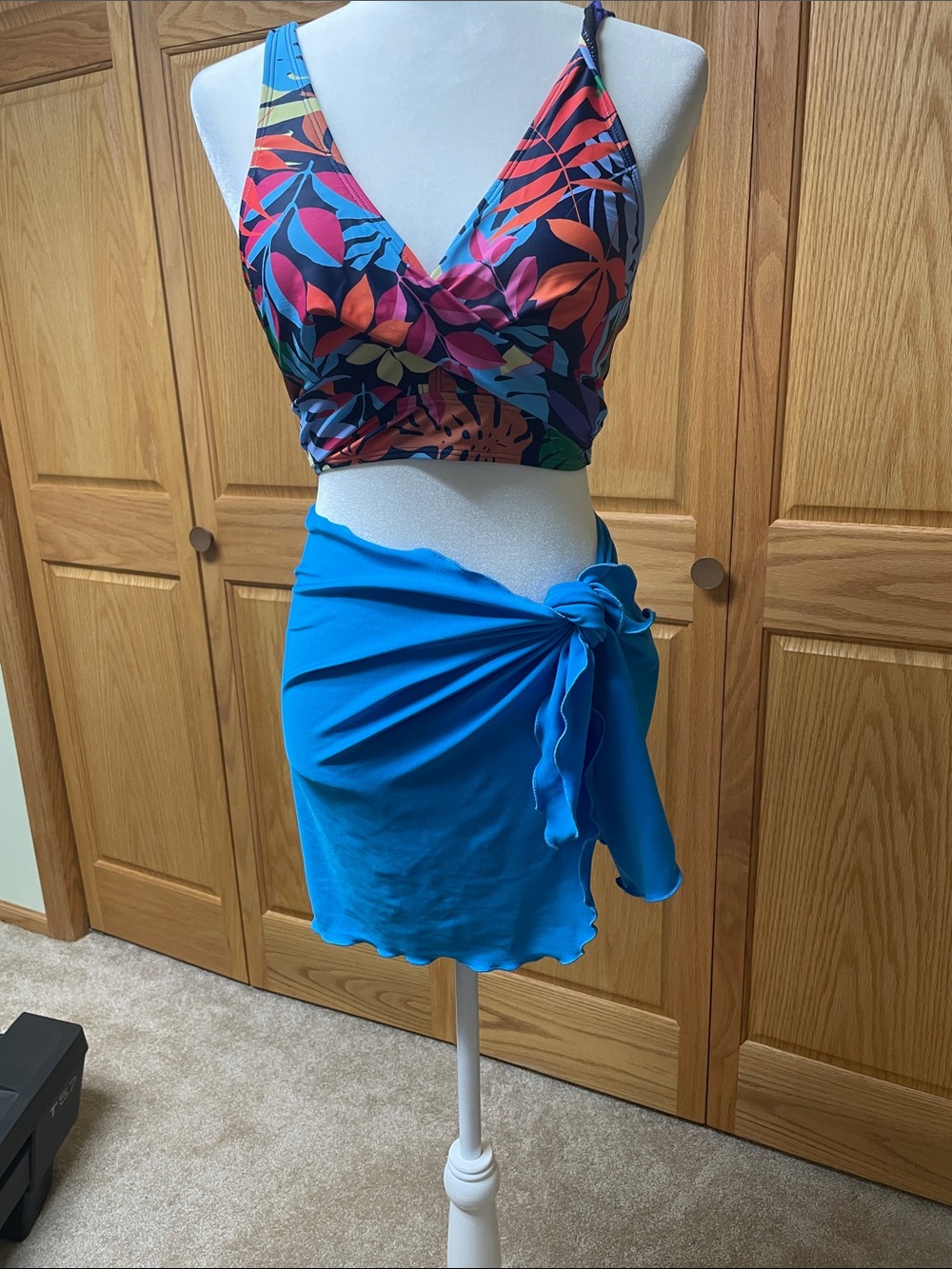 Catalina Turquoise Skirt Swim Coverup